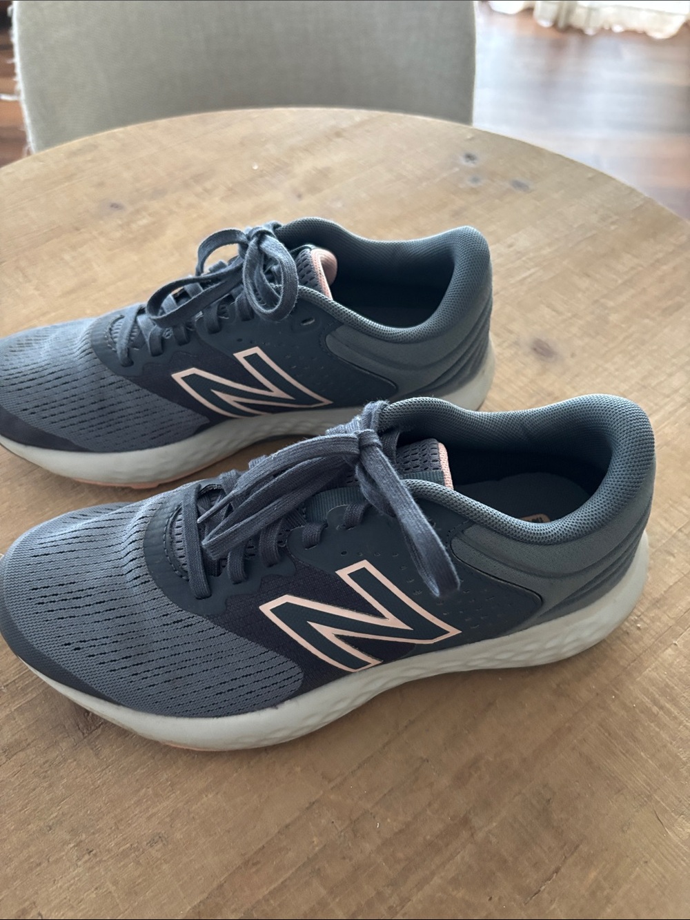 New Balance Charcoal Gray and Light Pink Women's Runners